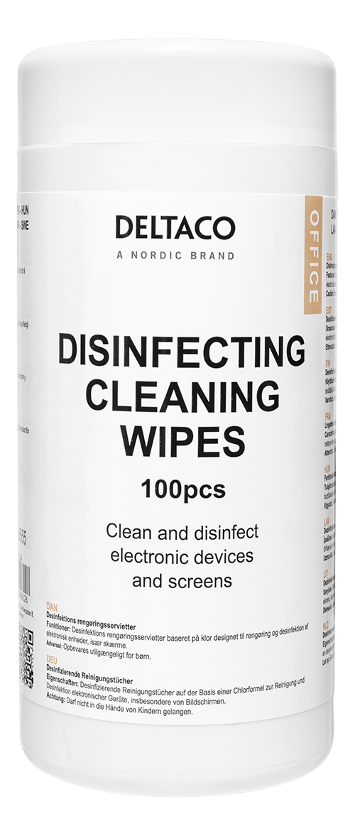 OFFICE antibacterial cleaning wipes devices/screens 100 wipe