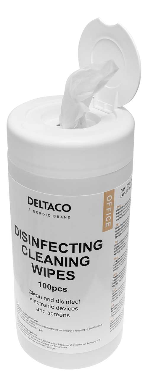 OFFICE antibacterial cleaning wipes devices/screens 100 wipe