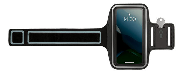 Sport armband reflective fits up to most 6.5" screens black