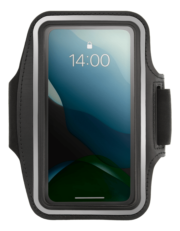 Sport armband reflective fits up to most 6.5" screens black