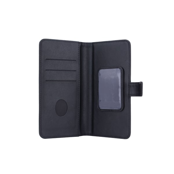 Strålingsbeskyttende Wallet PU Universal Large 6,7" 2in1 RFID Sort