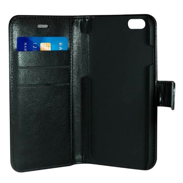 Strålingsbeskyttelse Mobiletui PU iPhone 6/7/8/SE Flipcover Svart