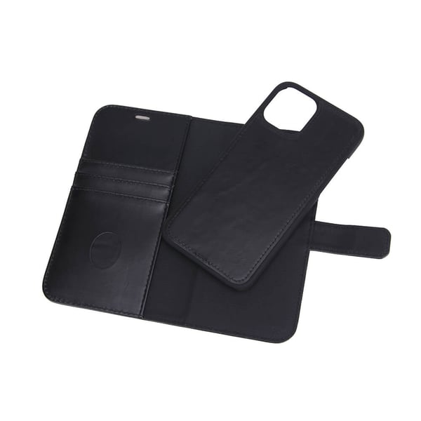 Lompakko iPhone 12 Pro Max Säteilysuojattu 2in1 RFID Musta