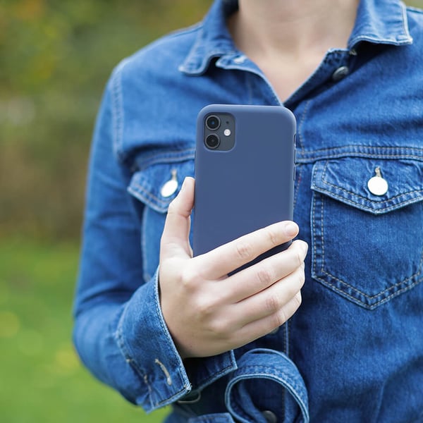 Mobilcover Silikone Cobalt Blue - iPhone 12 / 12 Pro