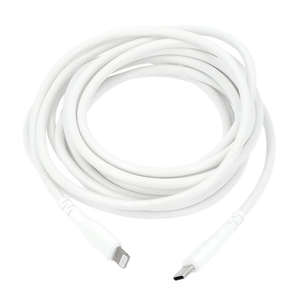 Ladekabel USB-C til Lightning 3m Hvid MFI C94