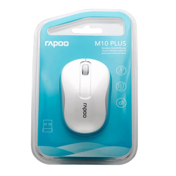 Mouse M10 Plus Wireless 2.4GHz White