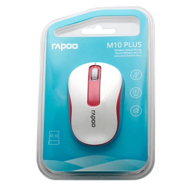 Mouse M10 Plus Wireless 2.4GHz Red