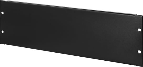 Cover panel, 3U, 19 ", black