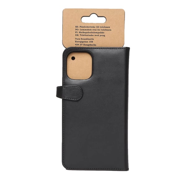 Wallet Læder iPhone 12  Pro Max Sort