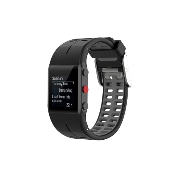 Polar V800 rannekoru silikoni musta/harmaa