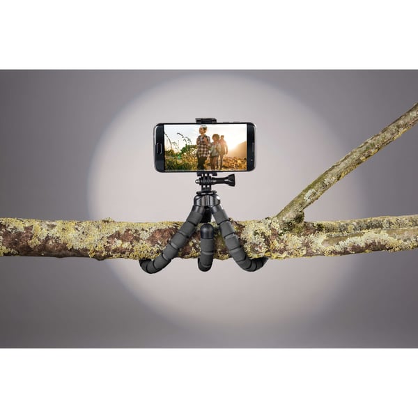 Pöytäjalusta Flex Smartphone & GoPro 26cm Musta