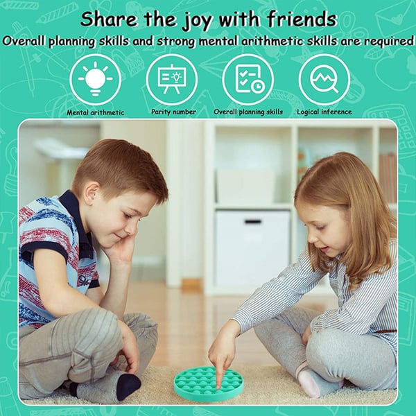 Pop it Fidget toy för avslappning Röd