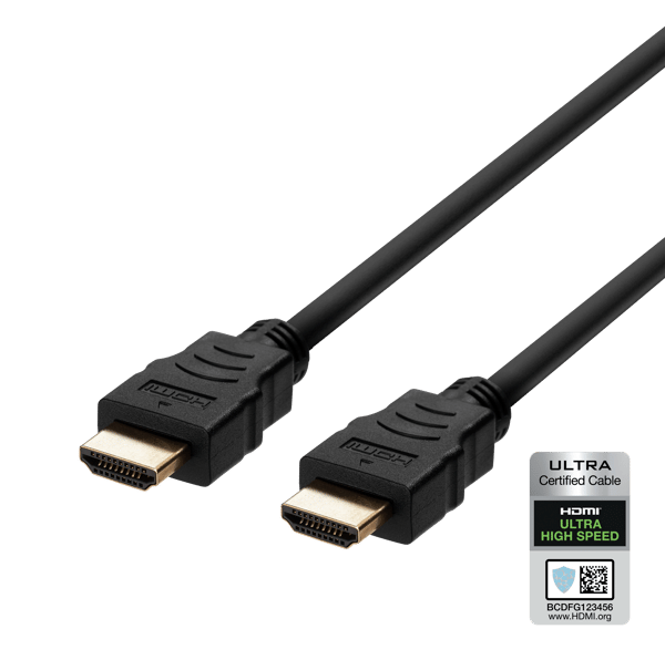 ULTRA High Speed HDMI-cable, 48Gbps, 2m, black