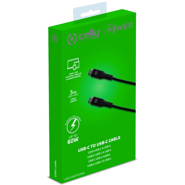 USB-PD USB-C - USB-C-kabel 60W 3m