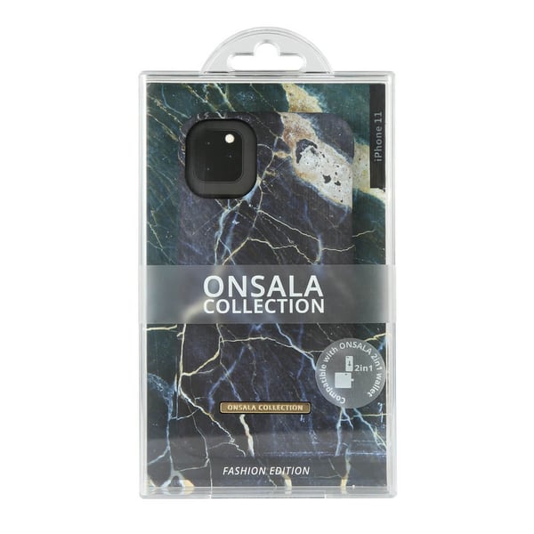 Mobilskal Soft Black Galaxy Marble - iPhone 11