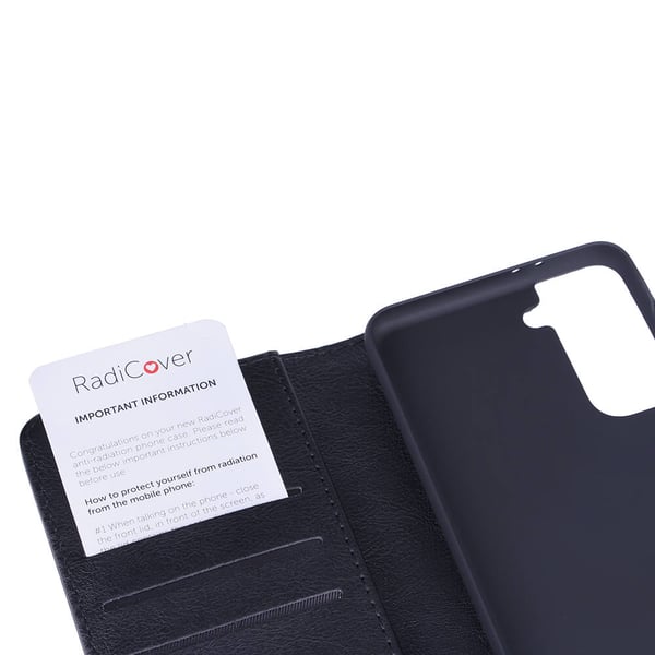 Flipcov Anti Radiation RFID 3 card Samsung Galaxy S21/S30 Black PU