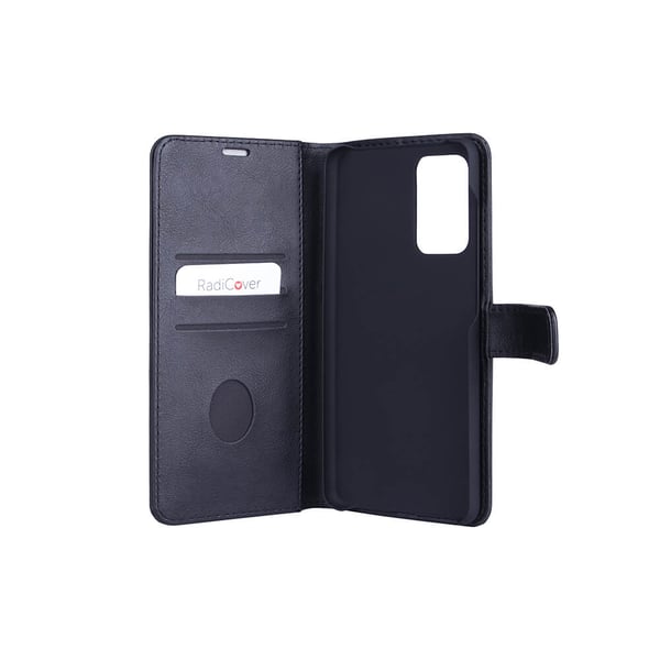 Flipcov Anti Radiation RFID 3 card Samsung Galaxy A72 Black PU