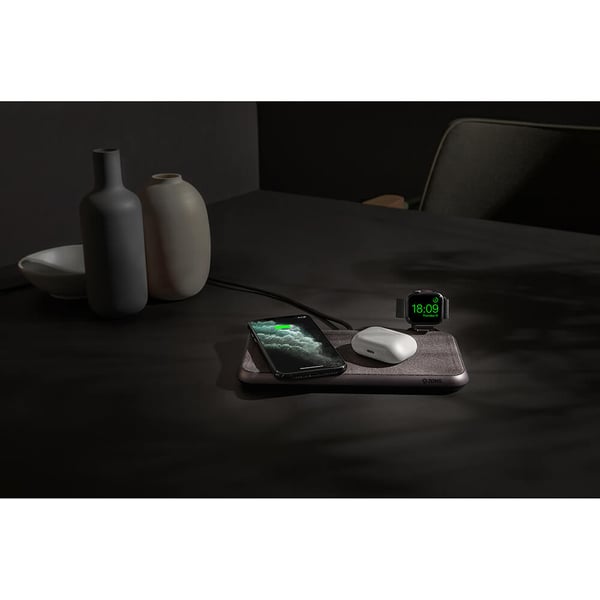 Dual Bordlader  QI Liberty 16 coils  2x15W Fabric Surface (Apple & Samsung QC)