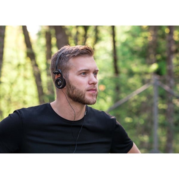 Hörlur PortaPro 3.0 On-Ear Mic Remote Dark Master