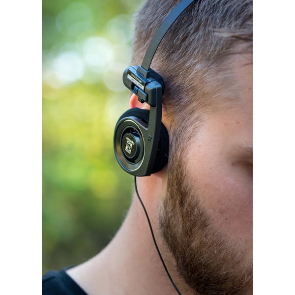 Hörlur PortaPro 3.0 On-Ear Mic Remote Dark Master