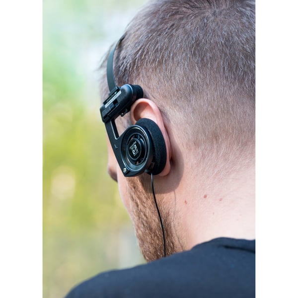 Hörlur PortaPro 3.0 On-Ear Mic Remote Dark Master