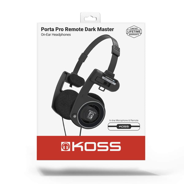 Hörlur PortaPro 3.0 On-Ear Mic Remote Dark Master