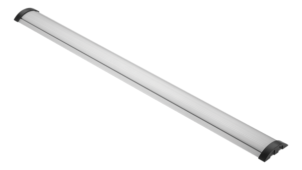 OFFICE Aluminum floor cable cover, 1104 x 92 mm, silver