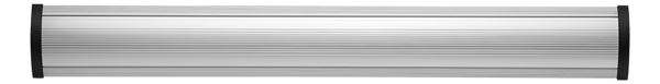 OFFICE Aluminum floor cable cover, 1104 x 139 mm, silver