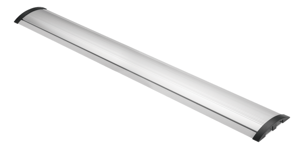 OFFICE Aluminum floor cable cover, 1104 x 139 mm, silver