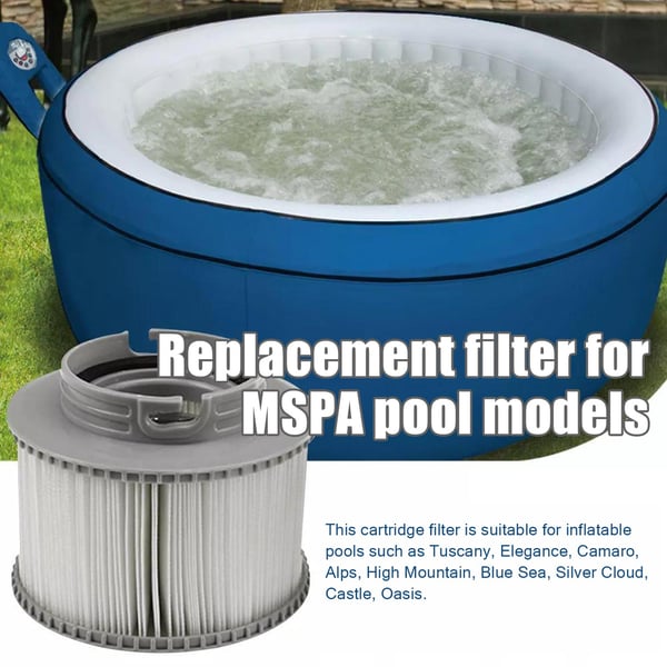 Filtre til oppustelige MSpa pools Grey 1 Pack