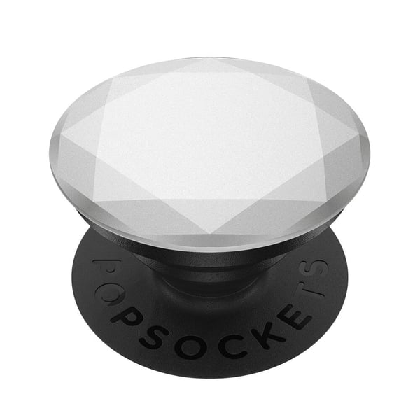 PopGrip Premium Metallic Diamond Silver