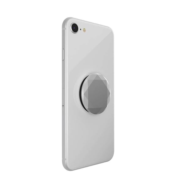 PopGrip Premium Metallic Diamond Silver