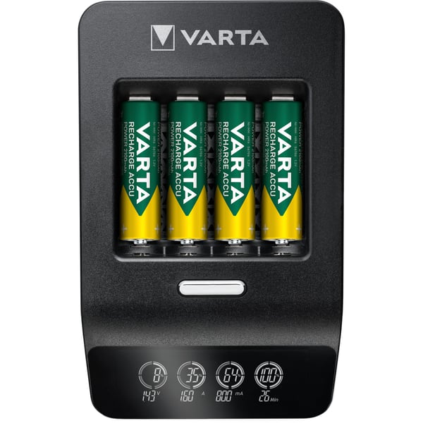 Batterilader LCD Ultrahurtiglader AA/AAA inkl. 4xAA