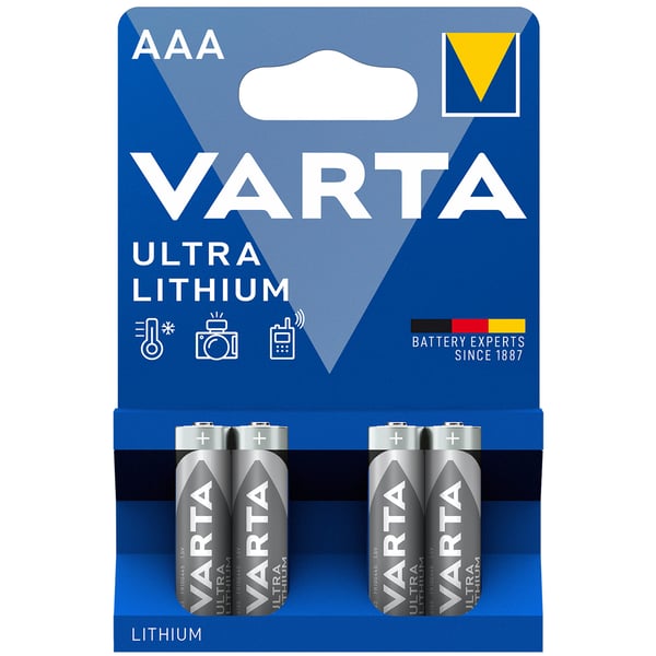 Ultra Lithium AAA / LR03 batteri 4-pak