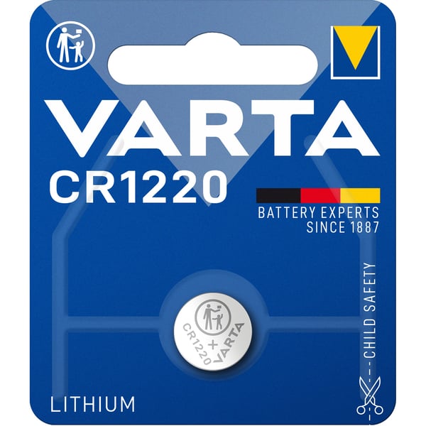 CR1220 3V litiumknappcellebatteri 1-pakning
