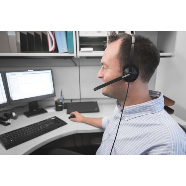 Headset On-Ear CS200-USB Sort Mic