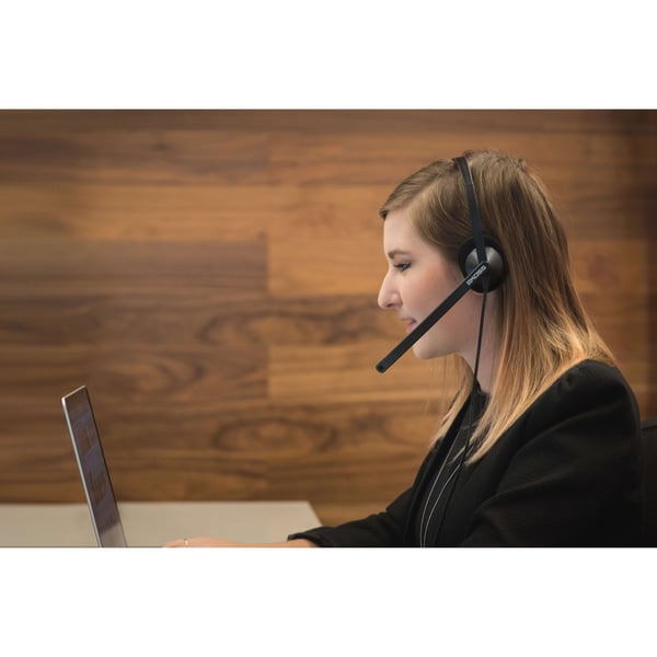 Headset On-Ear CS200-USB Sort Mic