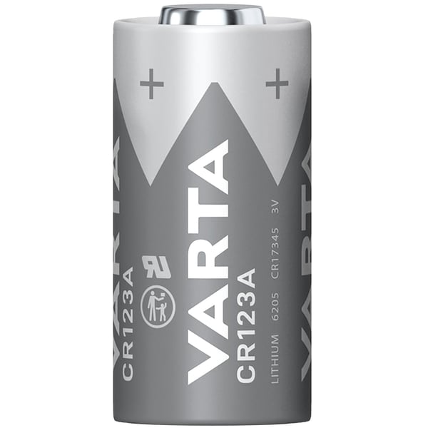 CR123A 3V litiumbatteri 2-pakning