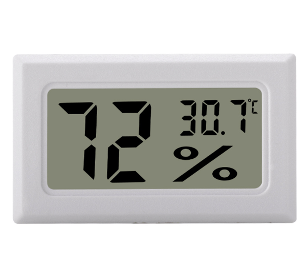 Mini LCD kosteusmittari / lämpömittari valkoinen 1-pack