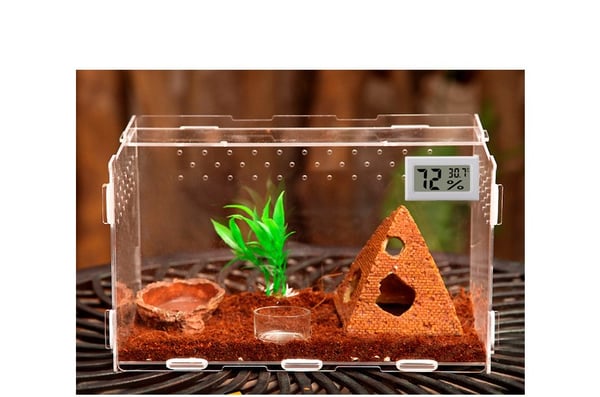 Mini LCD kosteusmittari / lämpömittari valkoinen 1-pack