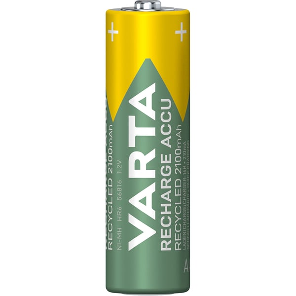 Genbrug Genopladeligt batteri AA 2100 mAh 4-p