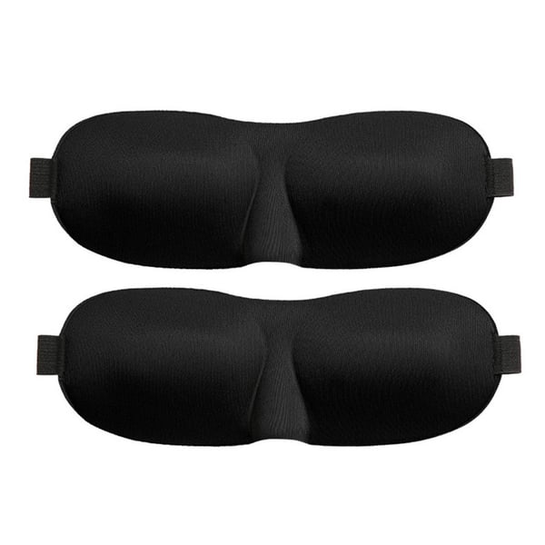 Sovemaske, sort 3D 2 stk.