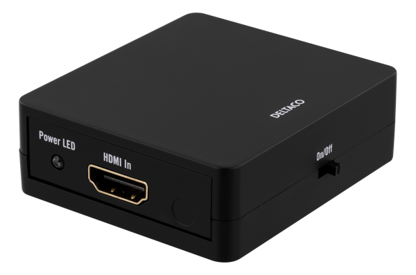 HDMI splitter, 1x HDMI in, 2x HDMI out, 10,2 Gbit/s, black
