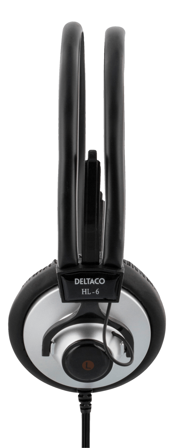 Headphones with volume control, 2.2m cable