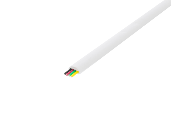 Modular cable, 4P, reel, 100m, white