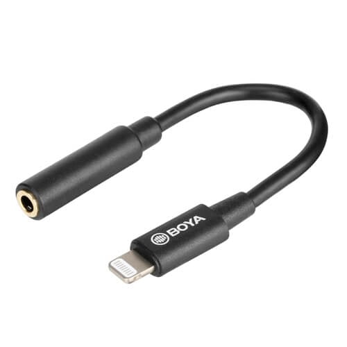 Mikrofondapter Lightning - 3.5mm BY-K3 Han - Hun TRRS