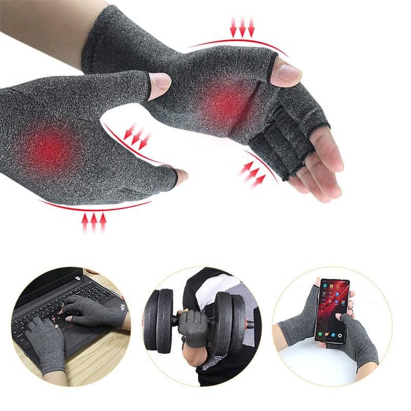 Puristushanskat harmaa Grey M