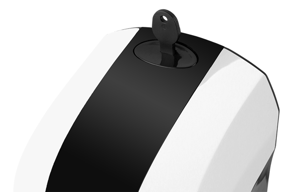 Touch free antibacterial dispenser, 1000 ml, white/black