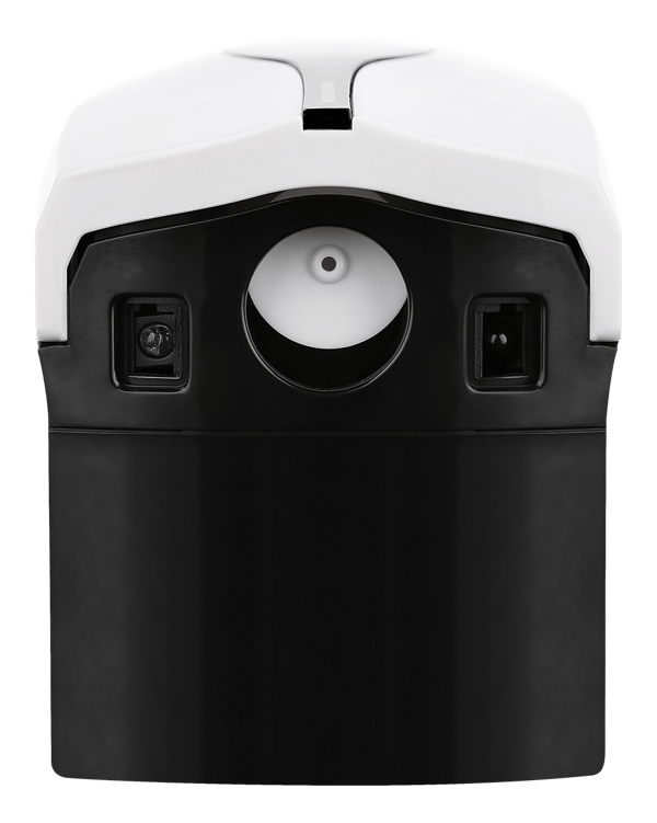 Touch free antibacterial dispenser, 1000 ml, white/black