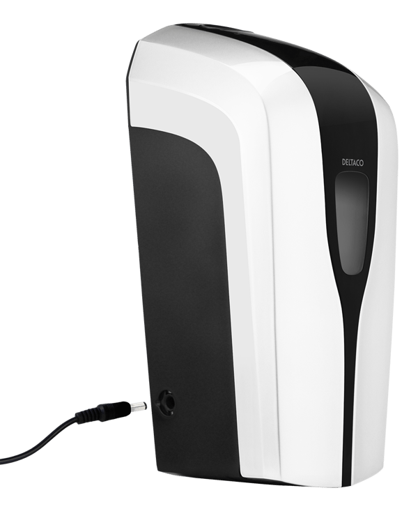 Touch free antibacterial dispenser, 1000 ml, white/black